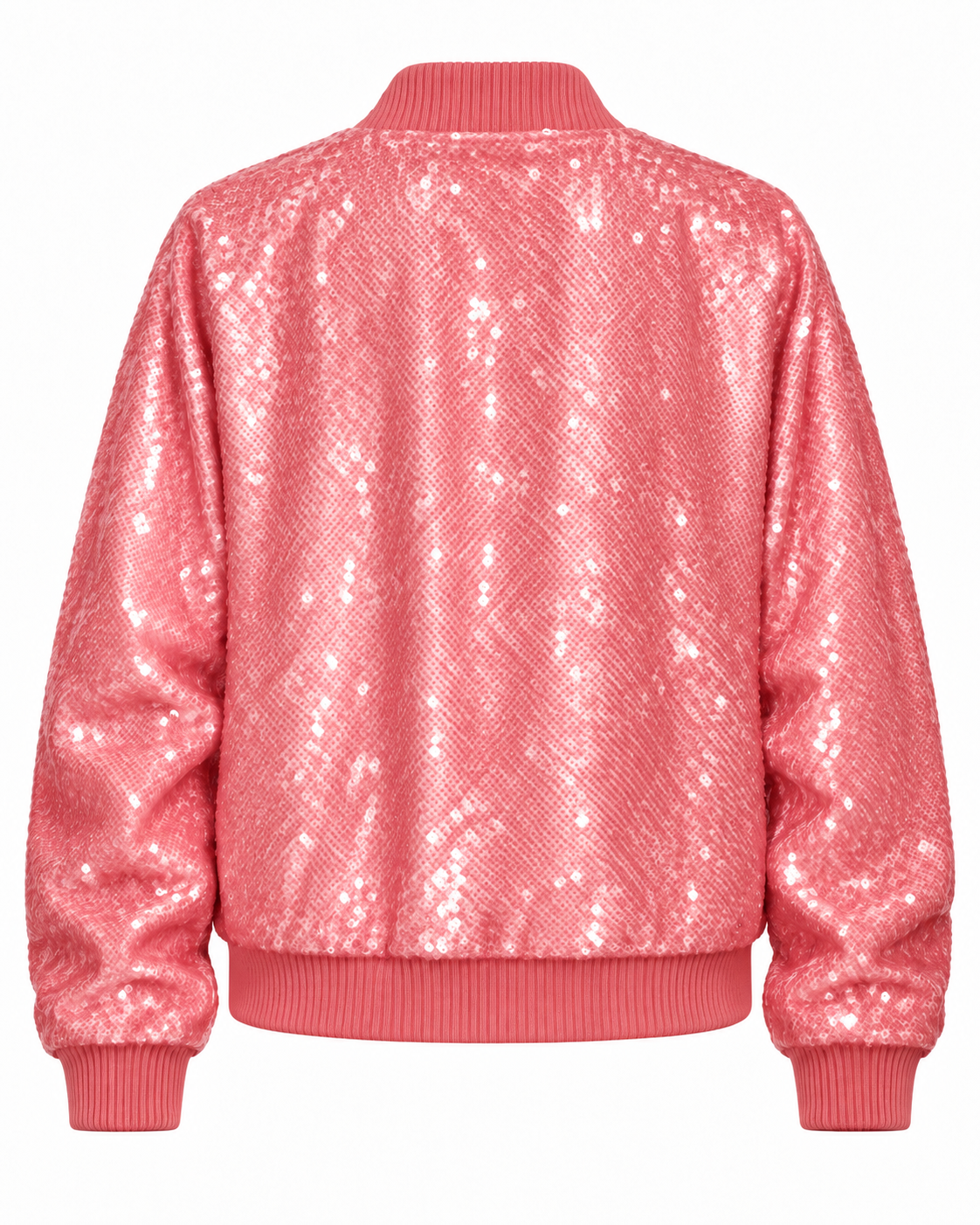 Bomber en Sequin Corail