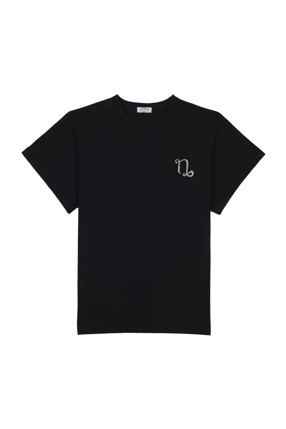Tee-shirt noir signe capricorne - POMPOM PARIS