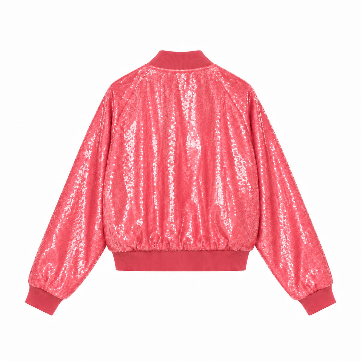 Bomber en Sequin Corail