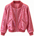 Bomber en Sequin Corail