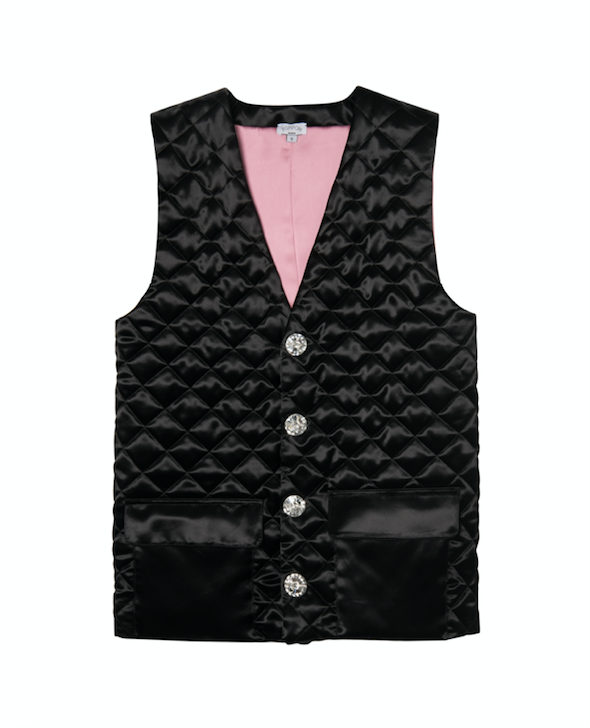 Agnes Gilet couleur noir - POMPOM PARIS