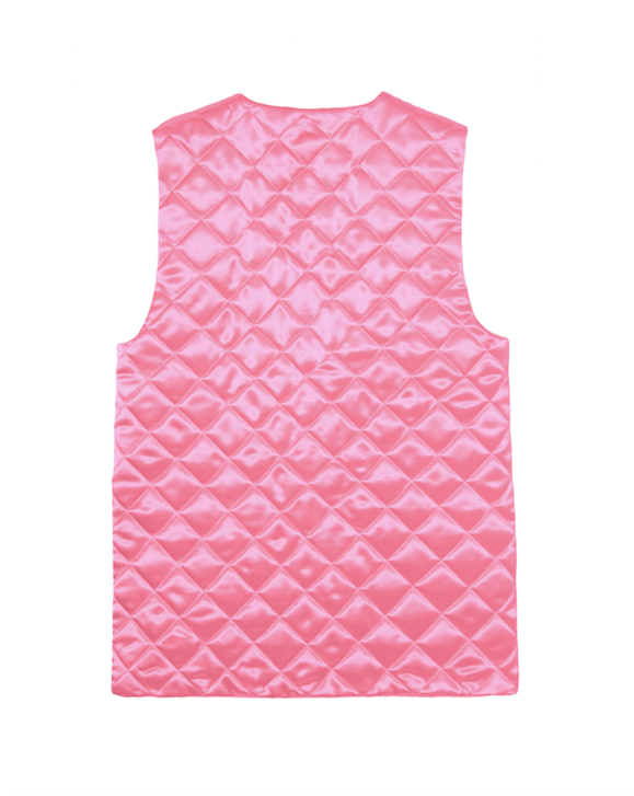 Agnes Gilet couleur rose - POMPOM PARIS