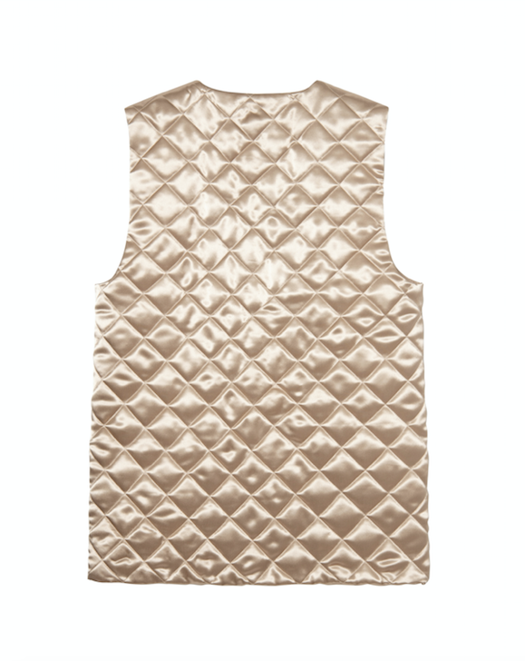 Agnes gilet couleur champagne - POMPOM PARIS