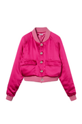 Bombers "TAGADA" en satin rose - POMPOM PARIS