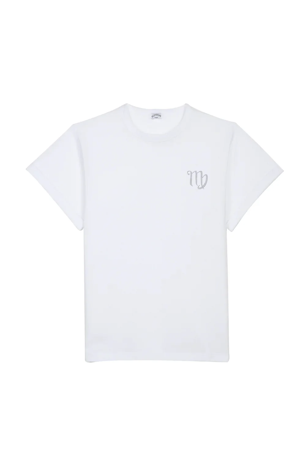 Tee-shirt blanc signe vierge - POMPOM PARIS