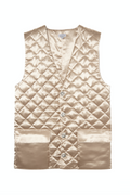 Agnes Gilet couleur champagne