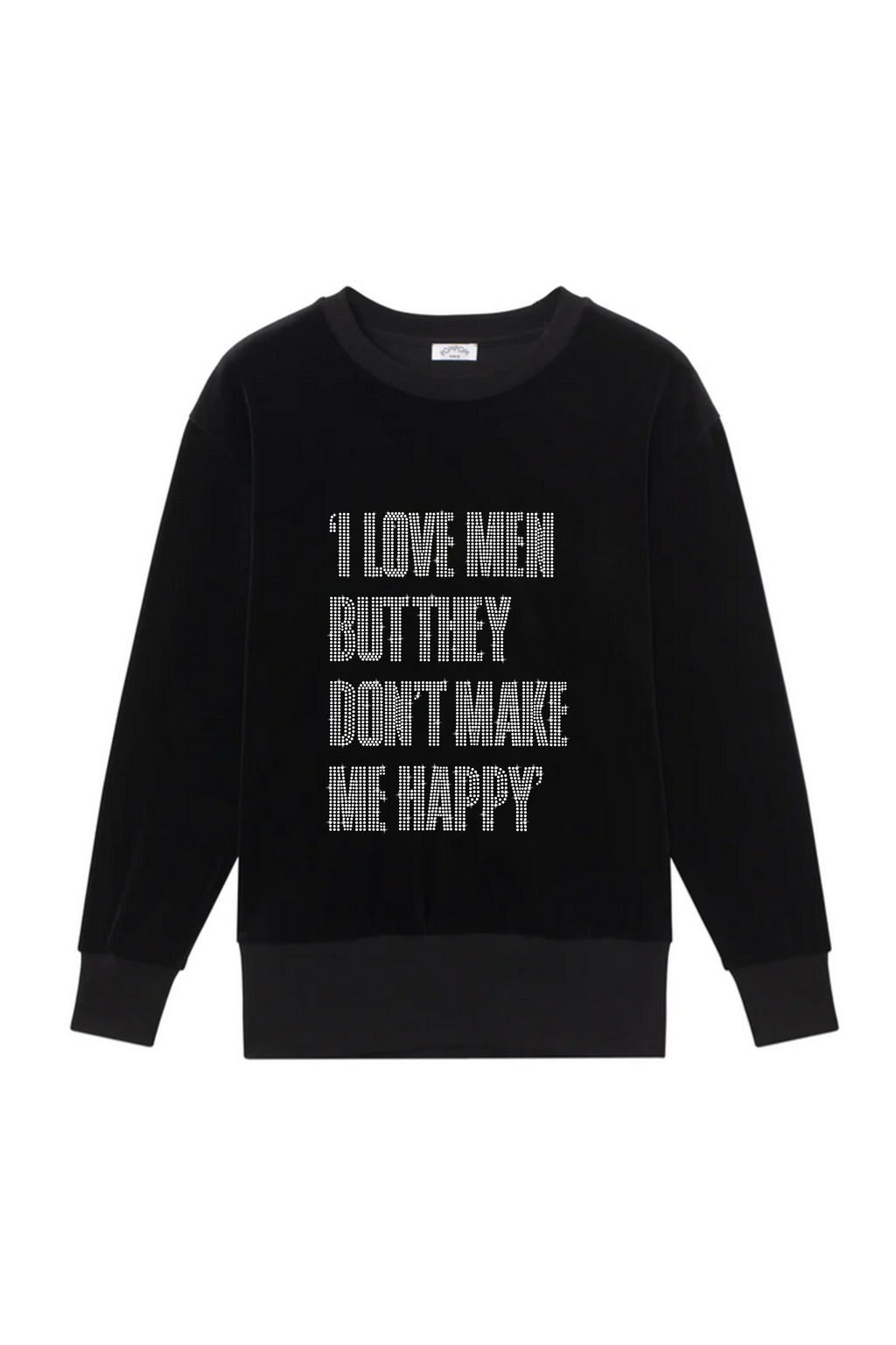 I love men but they don't make me happy Pull-over - POMPOM PARIS