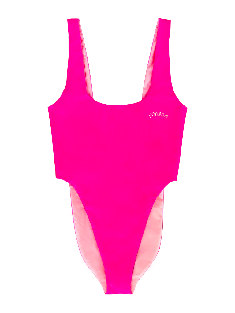 Rose discount pompon maillot